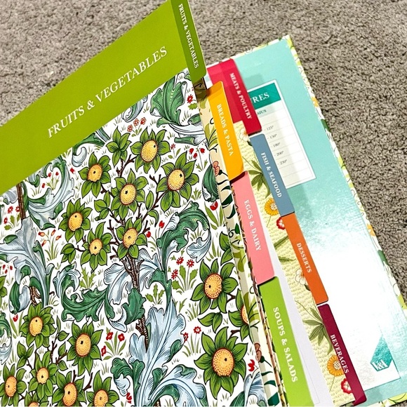 🎁 Recipe Book 3-ring Binder Organizer for Your Favorite Recipes 11.5” x 11” NWT - Picture 3 of 6